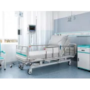 Pat electric de spital reglabil pe înălțime cu platformă integrată din PP (1 buc)