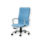Scaun ergonomic Elite cu spătar înalt, tapițerie imitație piele, reglabil pe înălțime