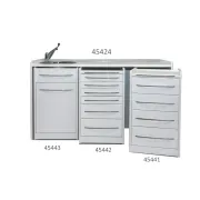 Dulap mobil cu 6 sertare 49 cm, alb (1 buc)