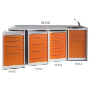Dulap mobil cu 6 sertare GE419, lățime 49 cm, culoare la alegere (1 buc)
