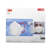Mască respiratorie 3M Aura 1863+ FFP3 IIR, rezistentă la stropiri (cutie 20 buc)
