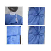 Halat chirurgical steril întărit 50 g/m² 120 × 140 cm, mărimea M (cutie 50 buc)