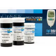 Kit de pornire MULTICAREIN pentru monitorizare glucoză, colesterol și trigliceride (1 kit)