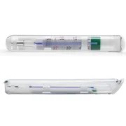 Termometru medical cu galinstan Geratherm Classic+, fără mercur, interval 35,5–42°C (cutie 24 buc)