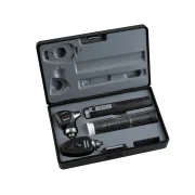 Set oto-oftalmoscop Sigma F.O. 2,5 V cu fibră optică, 1 mâner și 14 specule de unică folosință în cutie rigidă (1 buc)