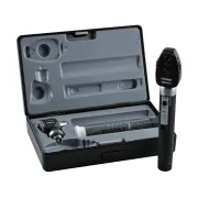 Set oto-oftalmoscop Sigma F.O. 2,5 V cu fibră optică, 1 mâner și 14 specule de unică folosință în cutie rigidă (1 buc)
