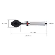 Set diagnostic portabil Riester Econom Vacuum 2,7 V/XL 2,5 V cu mâner tip C pentru ORL și oftalmologie (1 buc)