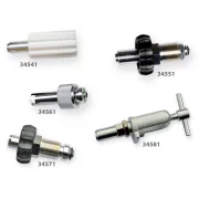 Reductor de presiune cu debitmetru reglabil 0–15 l/min și umidificator autoclavabil, racord NF (bullnose)