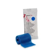 Bandă sintetică rigidă 3M Scotchcast Plus 7,5 cm × 3,65 m, albastră (cutie 10 buc)