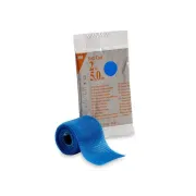Bandaj sintetic semirigid 3M Soft-Cast din fibră de sticlă, albastru, 5 cm × 3,65 m (cutie 10 buc)