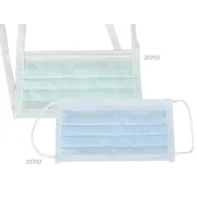 Mască chirurgicală AFLUID 4 straturi tip IIR cu șnururi, rezistentă la stropire cu lichide, verde deschis (cutie 600 buc)
