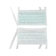 Mască chirurgicală AFLUID 4 straturi tip IIR cu șnururi, rezistentă la stropire cu lichide, verde deschis (cutie 600 buc)