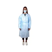 Halat de protecție de unică folosință PP 25 g/m², impermeabil, mărimea M, nesteril (cutie 100 buc)
