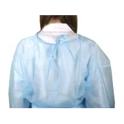 Halat de protecție de unică folosință PP 25 g/m², impermeabil, mărimea L, nesteril (cutie 100 buc)