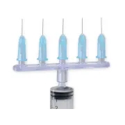 Conector multi-injector pentru mezoterapie drept cu 5 căi de ieșire, conexiune Luer (cutie 50 buc)