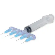 Conector multi-injector pentru mezoterapie drept cu 5 căi de ieșire, conexiune Luer (cutie 50 buc)