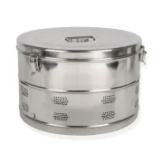 Tambur de sterilizare din inox AISI304, diametru 390 mm, înălțime 250 mm (1 buc)