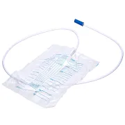 Pungă de urină 2000 ml cu tub 130 cm, fără latex și DEHP (cutie 200 buc)