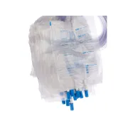 Pungă de urină 2000 ml cu valvă antireflux și tub 90 cm, fără latex și DEHP (cutie 250 buc)