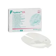Pansament transparent Tegaderm 3M IV 8,5 × 10,5 cm pentru linii centrale (cutie 50 buc)