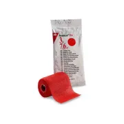Bandă sintetică rigidă 3M Scotchcast Plus 7,5 cm × 3,65 m, roșie (cutie 10 buc)