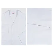 Halat medical alb pentru bărbați, mărimea 58 (XXL), bumbac 100%