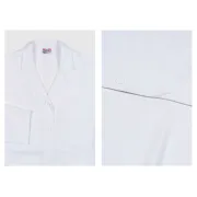Halat medical alb din bumbac pentru femei, mărimea 52 (1 buc)