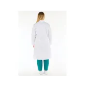 Halat medical alb din bumbac pentru femei, mărimea 54 (1 buc)