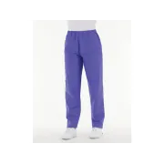 Pantaloni medicali unisex din bumbac 100%, albastru indigo, mărimea M