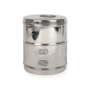 Tambur de sterilizare din inox AISI304, diametru 190 mm, înălțime 240 mm (1 buc)