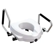 Înălțător toaletă cu brațe rabatabile din aluminiu anodizat, înălțime 12,5 cm (1 buc)