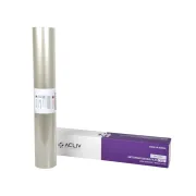 Folie antimicrobiană cu argint 105 microni, neadezivă, transparentă antireflexie, rolă 5 m × 400 mm