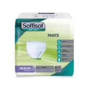 Chiloți absorbanti Soffisof Air Dry tip pantalon pentru incontinență severă, Medium, 70–110 cm (cutie 32 buc)