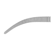 Pensă hemostatică Crile Aesculap curbată, vârfuri tocite, 16 cm, model BH167R
