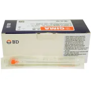 Ac spinal BD Quincke Point 25G 0,5 × 90 mm portocaliu pentru anestezie spinală, steril (cutie 25 buc)