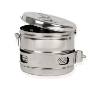 Tambur de sterilizare din inox AISI304, diametru 190 mm, înălțime 160 mm (1 buc)