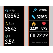 Brățară fitness Fitband Plus cu monitorizare 6 parametri de sănătate și 5 activități sportive