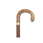 Baston din lemn de fag Tiziano cu mâner curbat tip corn, 92 cm (1 buc)