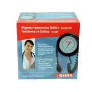 Tensiometru aneroid de perete DALLAS cu cadran mare Ø 147 mm și coș pentru manșetă (1 buc)
