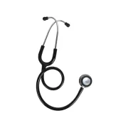 Stetoscop Gima Evolve cu cap dublu, cap lucios, binaural negru, 75 cm (1 buc)