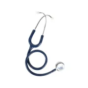 Stetoscop Gima Evolve cu cap dublu, cap lucios, binaural albastru marin, 75 cm (1 buc)