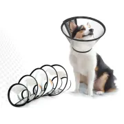 Guler elizabethan S pentru animale, circumferință gât 26–29 cm (cutie 10 buc)