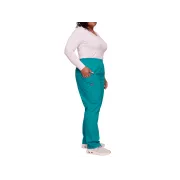 Pantaloni medicali damă Cherokee Originals, talie medie, XXS, albastru teal (1 buc)