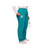 Pantaloni medicali damă Cherokee Originals, mărimea XL, albastru teal