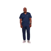 Bluză medicală bărbați Cherokee Revolution cu decolteu în V, mărimea XXL, albastru navy