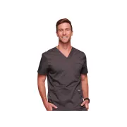 Bluză medicală bărbați Cherokee Revolution cu decolteu în V, mărimea M, culoare pewter