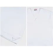 Haină medicală unisex din bumbac 100%, albă, mărimea XS