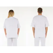 Haină medicală unisex din bumbac 100%, albă, mărimea XS