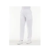Pantaloni medicali unisex din bumbac 100%, albi, mărimea XS