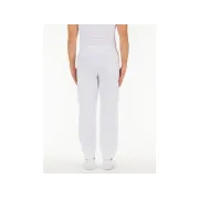 Pantaloni medicali din bumbac 100% albi, unisex, mărimea S
